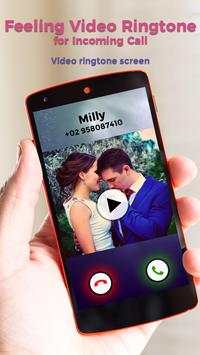 Feeling Video Ringtone for Incoming Call 1 تصوير الشاشة