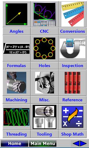 CNC Machine Shop Lathe Mill QC Calculators APP screenshot 1