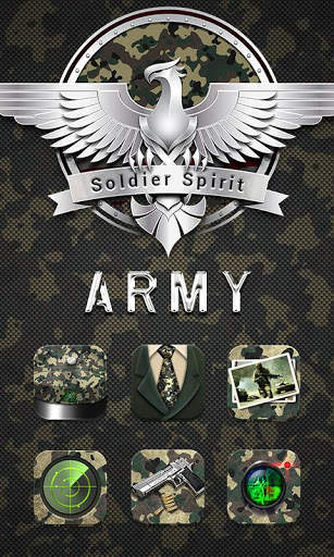 Army GO Launcher Theme screenshot 1