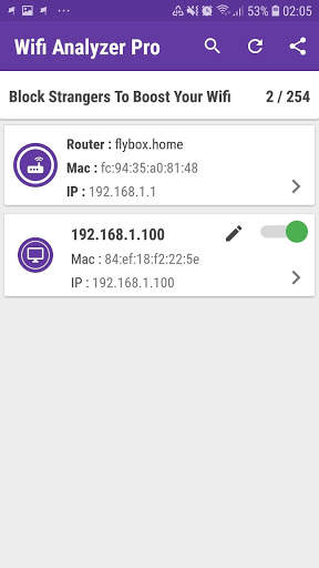 SuprWifi Wifi analyzer & Network analyzer screenshot 4