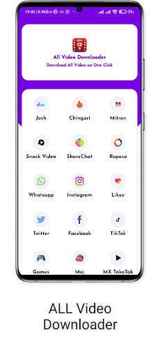 V Downloader Video Download screenshot 1