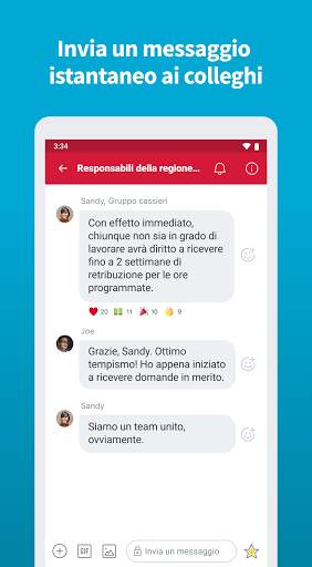 Messaggistica di Crew screenshot 2