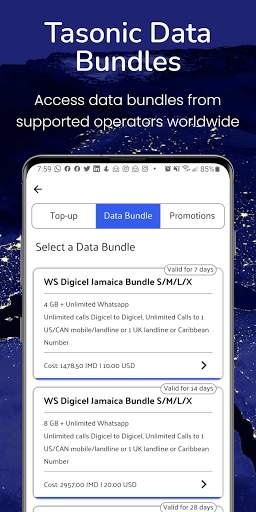 Tasonic Top-up: Worldwide Mobile Recharge screenshot 5