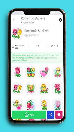 Animated Flowers Stickers for Whatsapp GIF 🌹 💐 screenshot 5