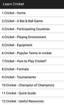 Learn Cricket Full screenshot 1
