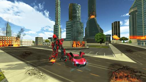 Future Flying Robot Real Car Transformation 3D screenshot 2
