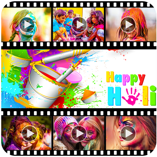 Happy Holi Video Maker icon