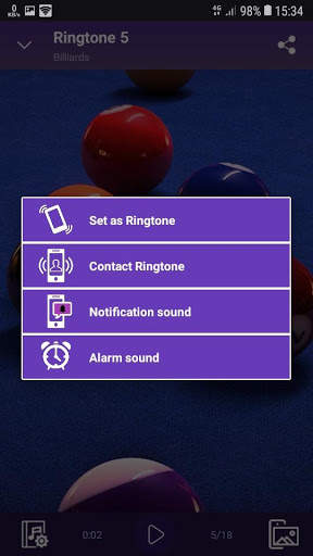 Billiards - RINGTONES and WALLPAPERS screenshot 2