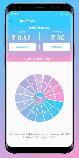 Real Earn - Spin Wheel and Earn स्क्रीनशॉट 4