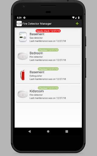 Fire Detector maintenance Manager screenshot 1