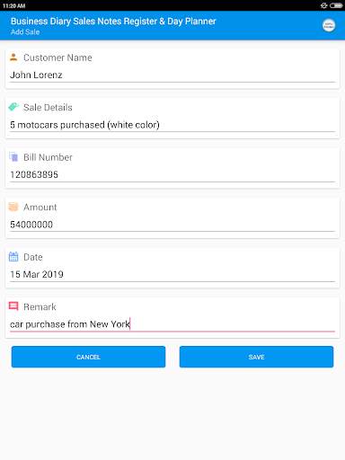 Business Diary Sales Notes Register & Day Planner screenshot 7