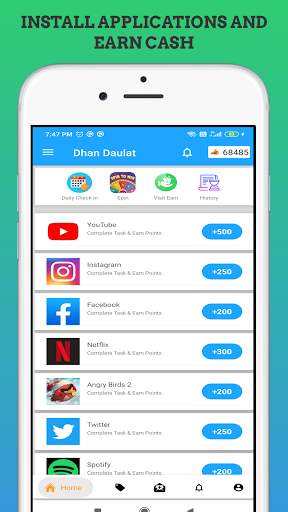 Dhan Daulat: Spin, Install, Read & Earn Cash screenshot 1