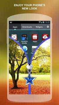 Nature Zip Lock Screen Theme 3 تصوير الشاشة