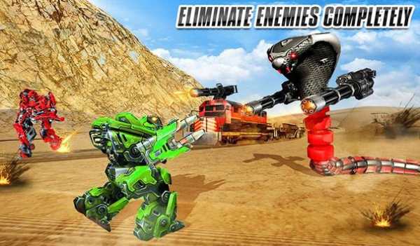 Train Transform Snake Robot Games screenshot 13