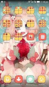 Kawaii girl theme-ABC Launcher screenshot 3