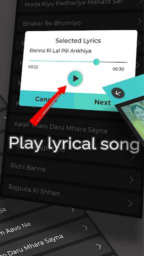 Rajaputana  Lyrical Video Status Maker - 30 Second screenshot 1