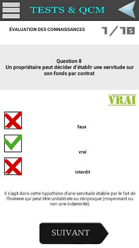 QCM DE DROIT CIVIL POUR CONCOURS A & B screenshot 7