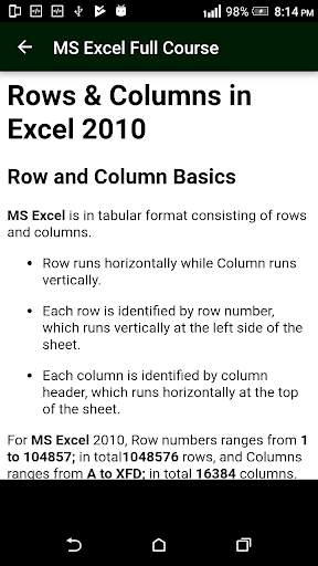 Learn MS Excel (Basic & Advance Course) скриншот 8