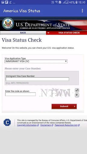 USA Visa Status Check Online app : USCIS Case screenshot 2