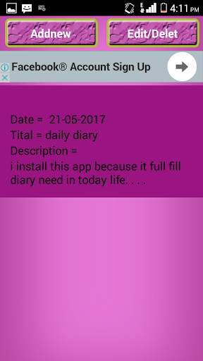Daily Diary (life time) screenshot 4