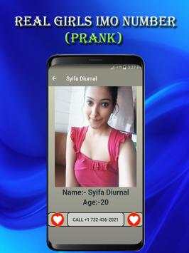 Real Girls Imo Number (prank) screenshot 2