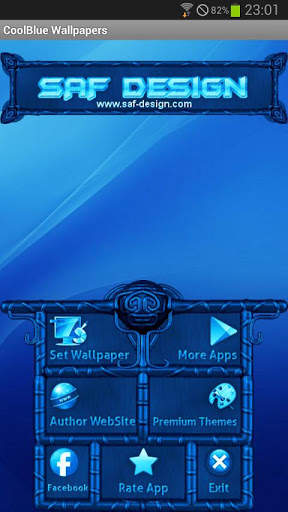 Cool Blue GO Launcher Theme screenshot 5