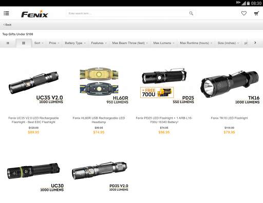 Fenix Store - LED Flashlights screenshot 5