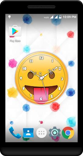 Emoji Clock Live Wallpaper screenshot 1