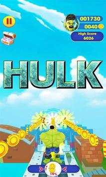 Adventure subway:monster hulk dash скриншот 2