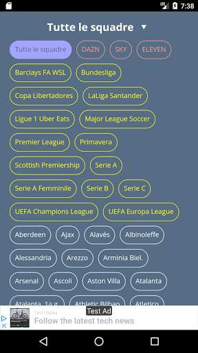 Partite in tv | Palinsesto DAZN SKY ELEVEN screenshot 2
