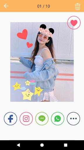 Minie Stickers Photo Editor स्क्रीनशॉट 5