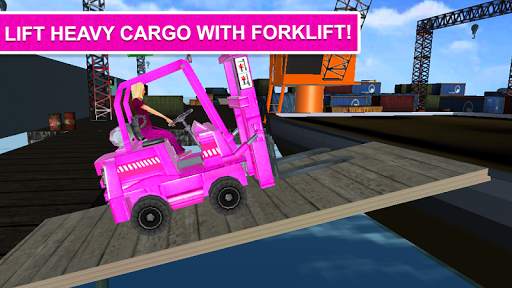 Pink Lady Car Parking fork Lifter screenshot 4