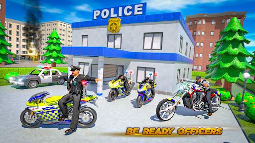 Police Bike Stunt Race Game screenshot 4