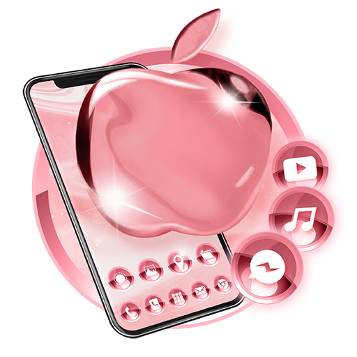 Pink Rose Gold Wallpaper Animasi Tema Peluncur icon