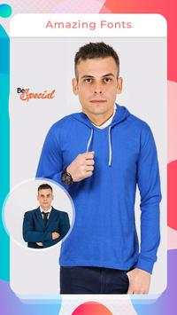 Men Sweatshirt Photo Suit - Photo Montage 3 تصوير الشاشة
