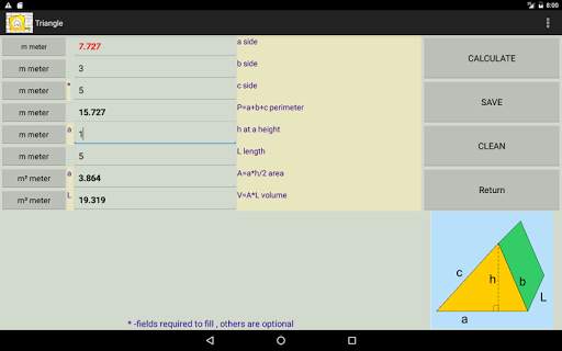 CONSTRUCTION calculator screenshot 14