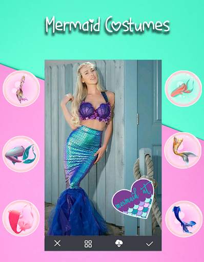 Mermaid Tail Costumes - Mermaid Photo Editor Cam screenshot 5