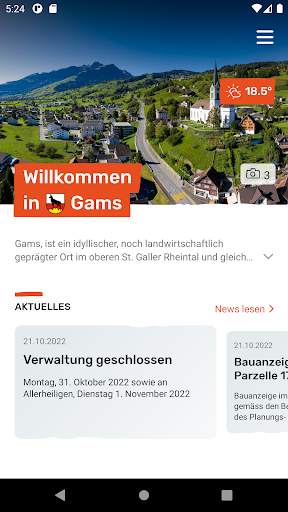 Gemeinde Gams screenshot 1