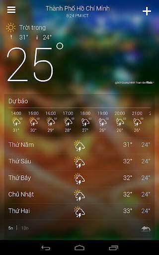Yahoo Thời tiết screenshot 10