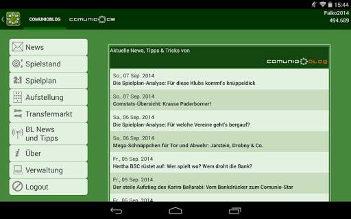 Comunio screenshot 10
