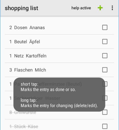 shopping list version 1 screenshot 1