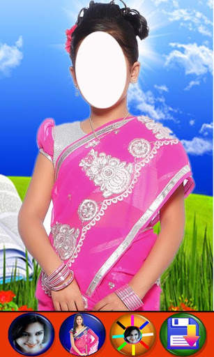 Kids saree photo suit screenshot 4