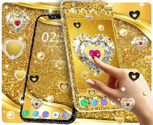 Gold live wallpaper screenshot 1