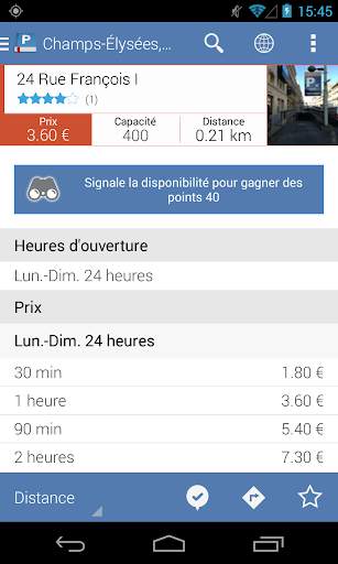 Stationnement Parkopedia screenshot 4