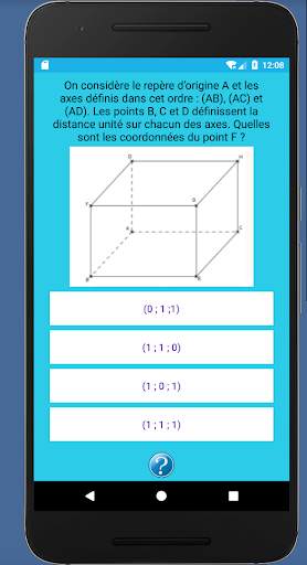 Quiz Maths Brevet 3ème 3 تصوير الشاشة