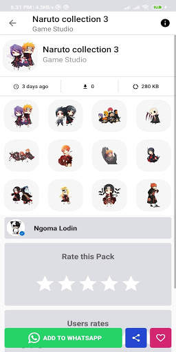 Anime Stickers for whatsapp screenshot 3