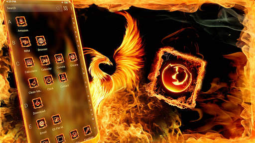 Fire Phoenix Launcher Theme screenshot 5