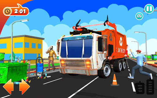 Urban Garbage Truck Driving - Waste Transporter screenshot 19