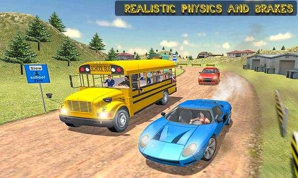 Off Road School Bus : Uphill Driving Simulator screenshot 3