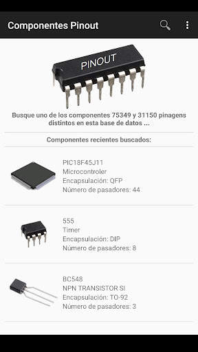 Electronic Component Pinouts screenshot 1